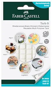 Faber Castell Creative Tack It Reusable Adhesive (90 Blocks, Multi color)