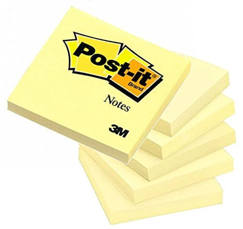 3M Post it Notes Canary Yellow (1 Inch X 3 Inch,100 Sheets)