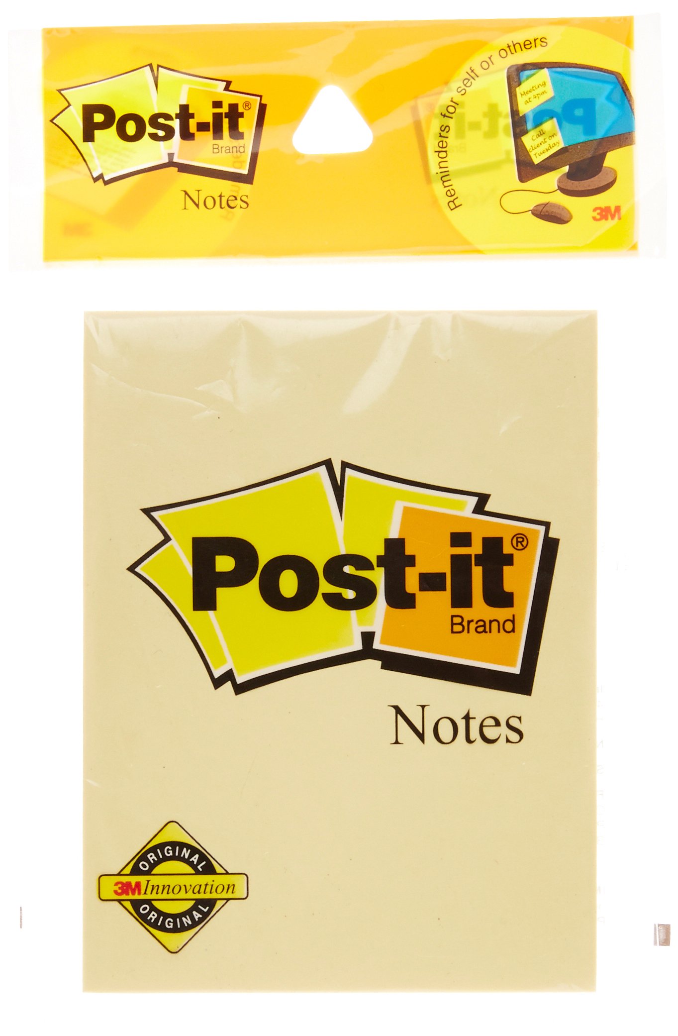 3M Post it Notes Canary Yellow (100 Sheets, 3 Inch X 4 Inch)