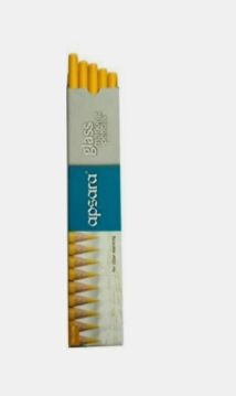 Apsara Glass Marking Pencil (Yellow, 10pcs Pack)