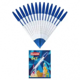 Reynolds 045 Fine Carbure Ballpen(Blue) Pack of 10-5 packs
