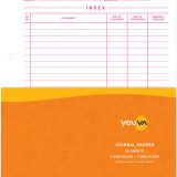 Navneet Youva Journal Papers 22Ã—28 cm 1Side Ruled / 1Side Plain 50 Sheets