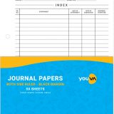 Navneet Youva Journal Papers 22Ã—28 cm Both Sides Ruled 50 Sheets