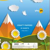 Navneet Youva Premium Craft Paper 15Ã—15 cm 25 Sheets