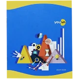 Navneet Youva Soft Bound Graph Book Small Size (1mm) 16Ã—19 cm 1Ruled / 1Graph 28 Pages