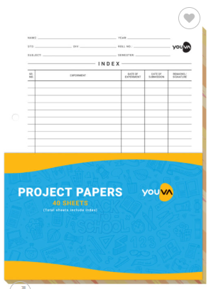 Navneet Youva Project File 22×28 cm Single Line 40 Sheets