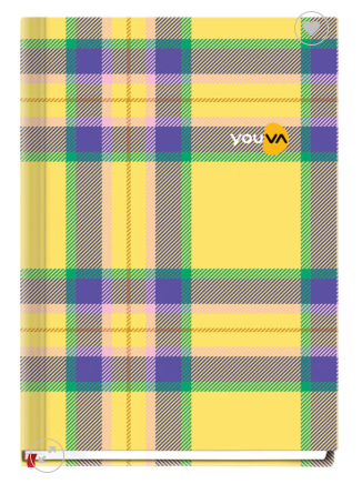 Youva Case Bound My Notes 10.5x14.8 cm A6 Notebook Single Line 160 Pages