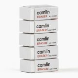 Camlin  All  Clear  Erasers  Pouch  of  5  erasers
