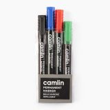 Camlin  Permanent  Markers  Assorted  pouch  of  4  shades