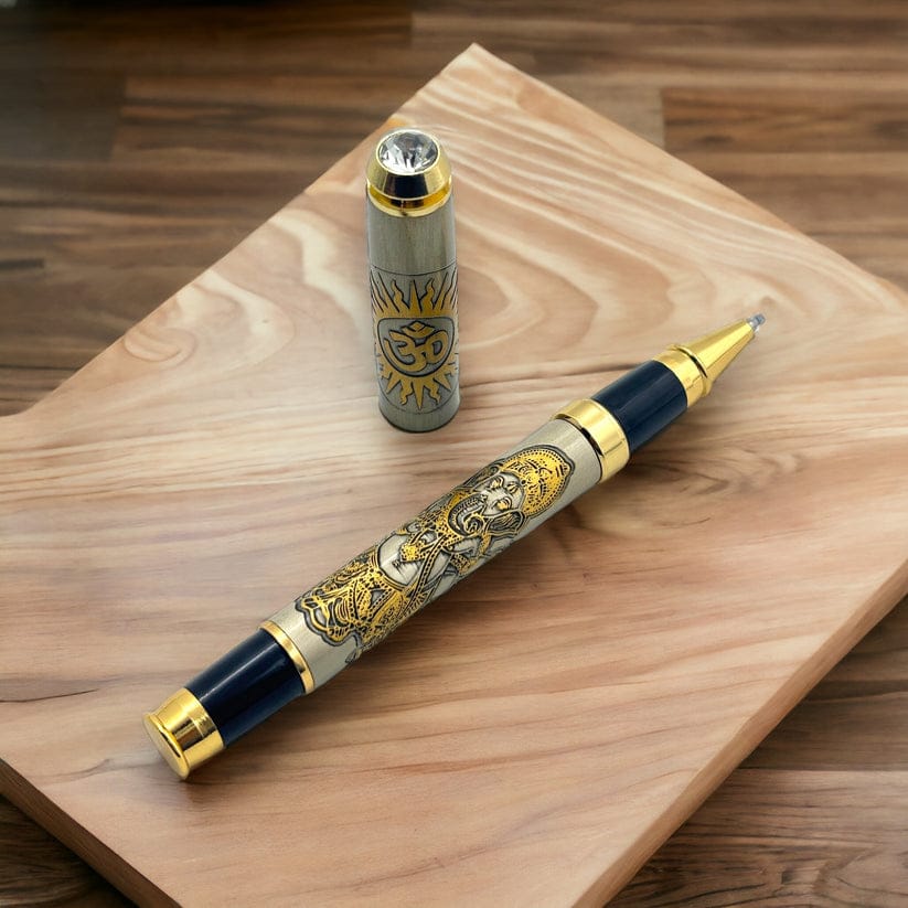 Customized Lord Ganesh Etched Pen - Image 2