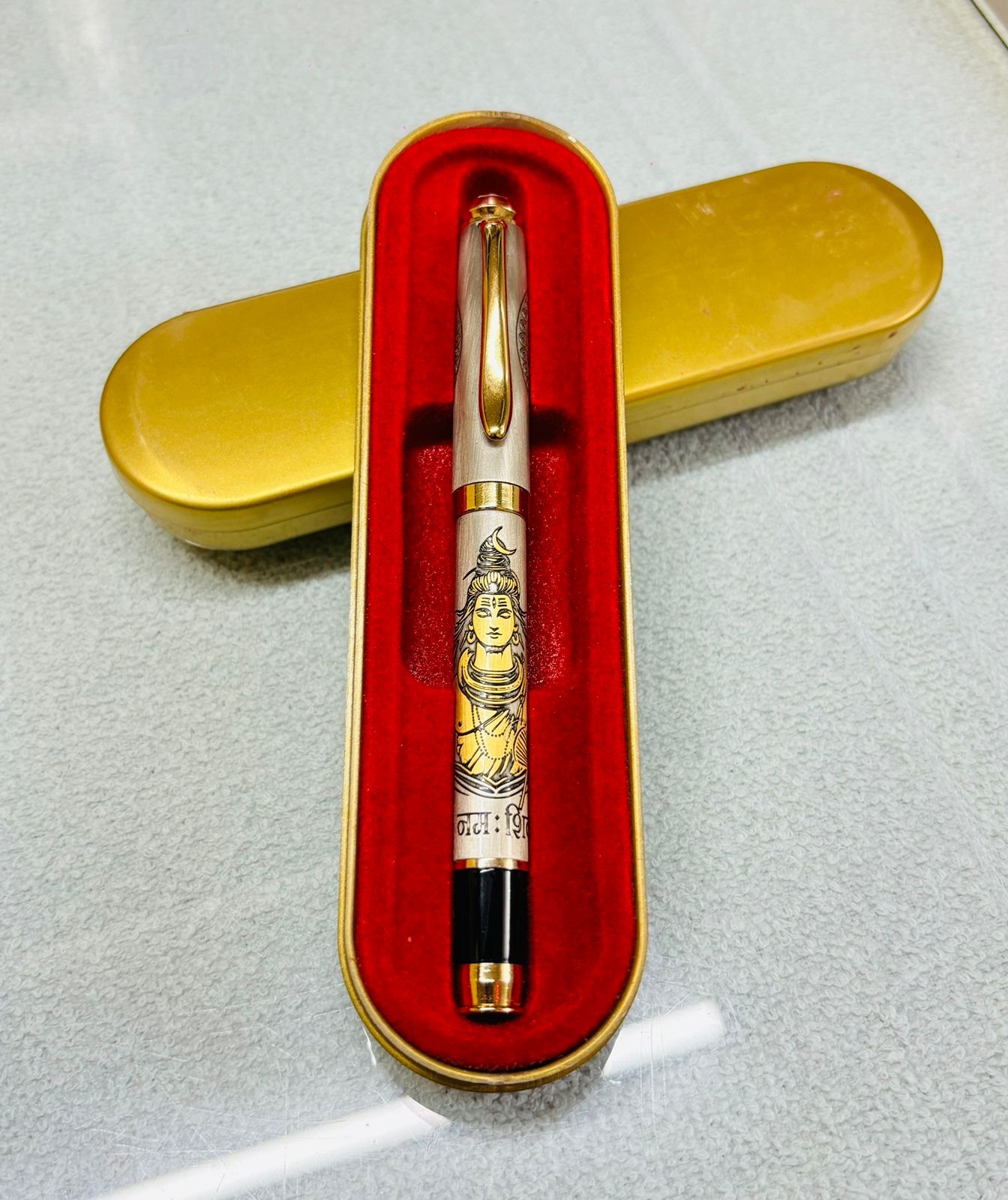 Customised Lord Shankar Mahadev Etched Pen - Image 2