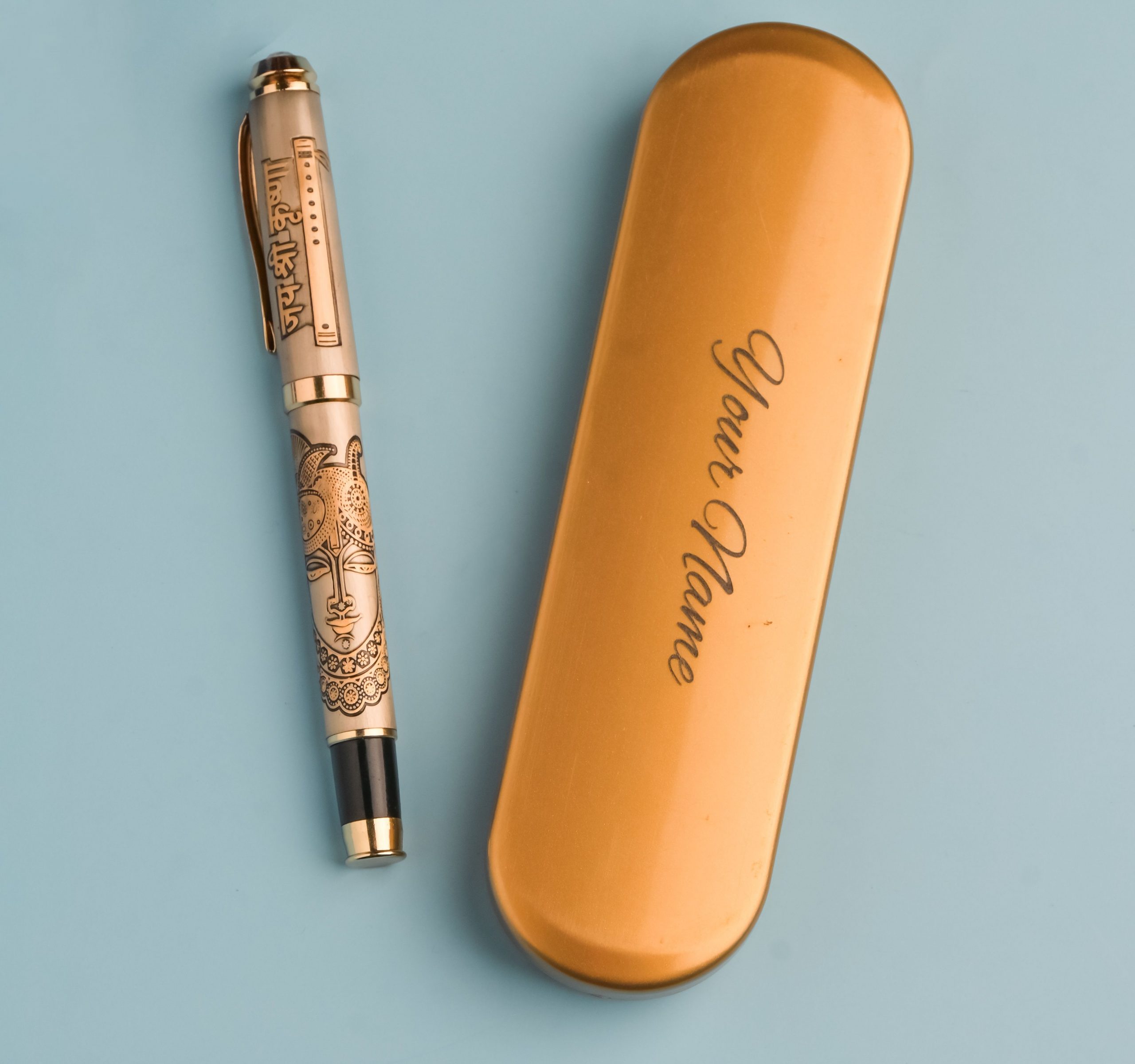 Customised Lord Shrinathji Etched Pen (Lord Krishna)