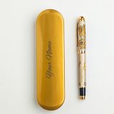 I Love India Pen With Name and Ashok Sthambha Design