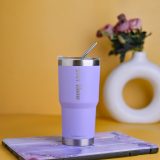 Personalized Lilac Purple Tumbler - 600 ml ( 100% Leakproof )
