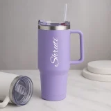 Personalized Lilac Purple Vacuum Insulated Tumbler ( 1200 ml )