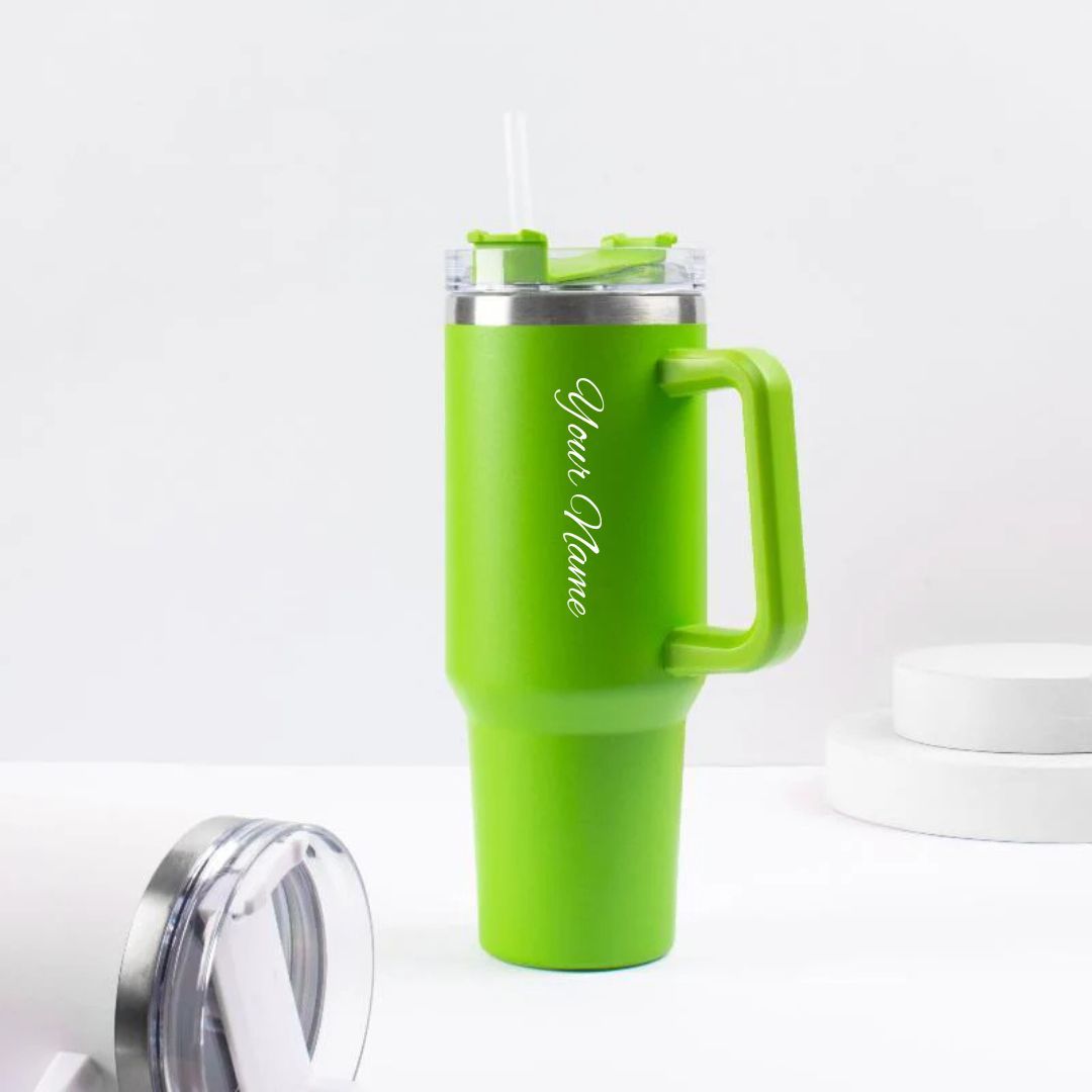 Personalized Grass Green Vacuum Insulated Tumbler ( 1200 ml ) - Image 2