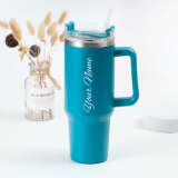 Personalized Tuquoise Blue Vacuum Insulated Tumbler ( 1200 ml )