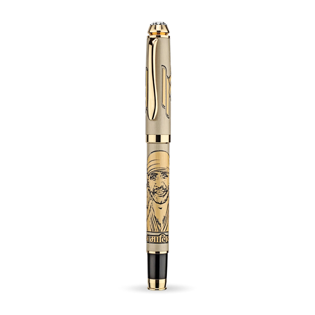 Personalised Shirdi Sai Baba Etched Pen - Image 2
