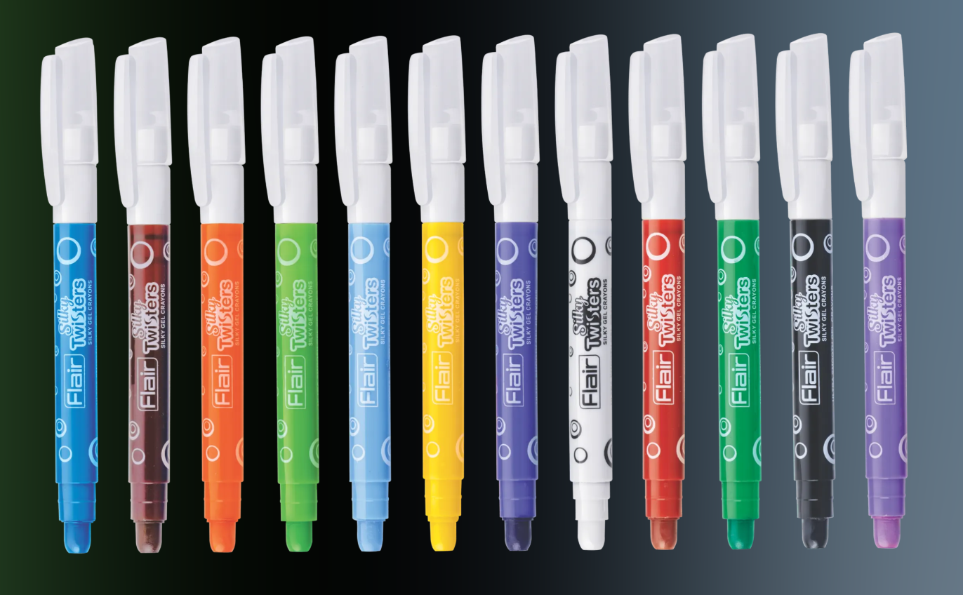 Silky Twisters Silky Gel Crayons Pack Of 12 pcs