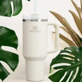 Personalized Stanley Quencher H2.0 Flowstate Tumbler - Cream Colour