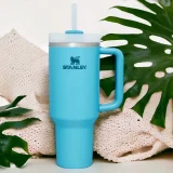 Personalized Stanley Quencher H2.0 Flowstate Tumbler - Turquoise Blue