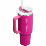 Personalized Stanley Quencher H2.0 Flowstate Tumbler -Hot Pink