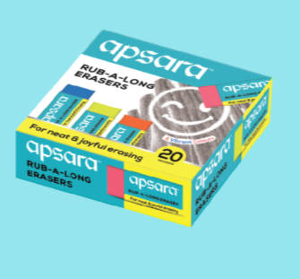 Apsara Rub-a-Long (RAL) Eraser (Box of 20)