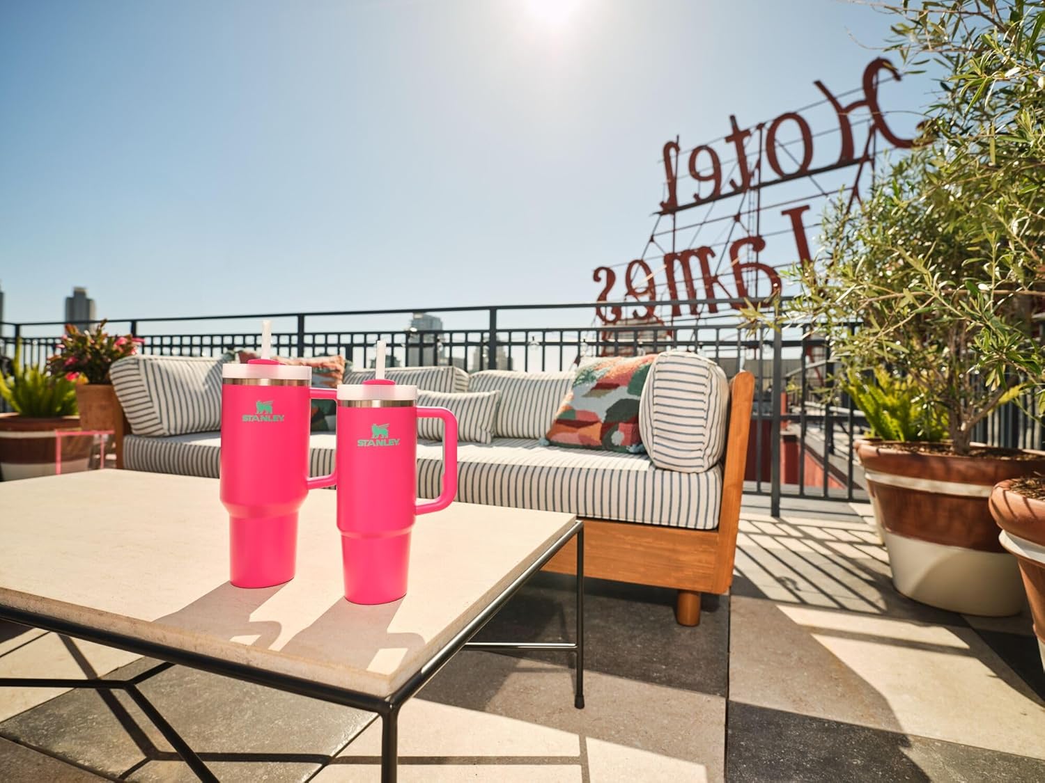 Personalized Stanley Quencher H2.0 Flowstate Tumbler -Hot Pink - Image 2